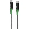 Kabelis USB MicroConnect USB-C - USB-C 2 m Juodai-žalia (MC-SMART USB-C-C-02)