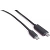 USB kabelis MicroConnect USB-C - mini vaizduoklis Uostas 1 m Juodas (USB3.1CMDP1)