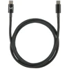 Kabelis USB Mobilis USB-C - USB-C 1 m Juodas (001389)