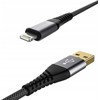 MyScreen MSP Kevlar USB-A iki žaibo kabelis 2m