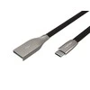 NATEC Cable USB-C/A 2.0 1m prati 1m juodas metal