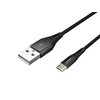 NATEC Cable USB-C/A 2.0 1m prati led juodas nylon