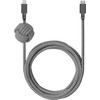 Native Union Night Cable - kabelis USB-C - lightning, 3 m (zebra)
