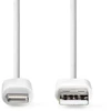 Kabelis USB Nedis Lightning 2 m Baltas (CCGL39300WT20)