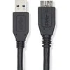 Nedis USB-A – micro-B USB laidas, 0,5 m juodas (CCGL61500BK05)