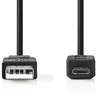 Kabelis USB Nedis USB-A - micro-B 3 m Juodas (CCGB60500BK30)