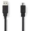Kabelis USB Nedis USB-A - micro-B 3 m Juodas (CCGB60500BK30)