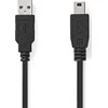 Kabelis USB Nedis USB-A - miniUSB 1 m Juodas (CCGL60300BK10)