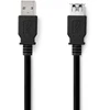 Kabelis USB Nedis USB-A - USB-A 3 m Juodas (CCGL61010BK30)
