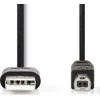 Nedis Kabelis spausdintuvui USB 2.0 A kištukas - USB B kištukas 480Mbps 2m, juodas