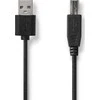 Nedis USB-A – USB-B USB laidas 3 m juodas (CCGL60101BK30)