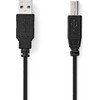 Nedis USB-A – USB-B USB laidas 5 m juodas (CCGL60100BK50)