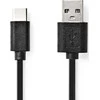 Nedis USB-A – USB-C kabelis 3 m juodas (CCGL60600BK30)