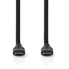 Kabelis USB Nedis USB-C - USB-C 1.5 m Juodas (CCGB60820BK15)