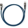 NEDIS USB laidas USB 2.0 | Apple Lightning 8 pin | USB-C™ jungtis | 60W | 480Mbps | Nikeliuotas | 1,00 m | apvalus | Pintas / nailonas | Mėlyna/Juoda