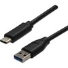 Neutralle USB kabelis (3.2 gen 2), USB A M - USB C (M), 1m, 10 Gb/s, 5V/3A, juoda