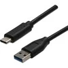 Neutralle USB kabelis (3.2 gen 2), USB A M - USB C (M), 1m, 10 Gb/s, 5V/3A, juoda, EOL
