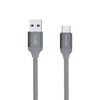 Kabelis USB Nevox USB-A - USB-C 1 m Pilka (1457)