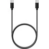 OEM kabelis C tipo į C tipo PD QC 3A 60W C296 (ilgas jungtis 8 mm) 1 m juodas