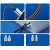 USB laidas Orico USB-C įkrovimui 60W, 1m, pilkas (GQA60-10-BK-BP)