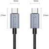 USB laidas Orico USB-C įkrovimui 60W, 1m, pilkas (GQA60-10-BK-BP)