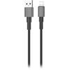 Orno Kabelis USB-A - „Lightning“ Miccell VQ-D34 laidas, 2.4A, 1.2m, juodas
