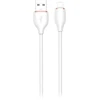 Orno USB-A - Lightning kabelis Miccell VQ-D09, 3A, 1,5 m, baltas