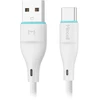 Orno Kabelis USB-A - USB-C laidas Miccell VQ-D06, 2.4A, 1m, baltas