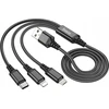 Laidas 3in1 USB A į Lightning / Micro USB / USB C Hoco 2A 1 m X76 juodas