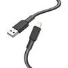 Cable USB A to Lightning Hoco 2,4A 1 m X69 juodas baltas