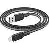 Cable USB A to Micro USB Hoco 2,4A 1 m X69 juodas baltas