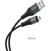 Cable USB A to Micro USB Hoco 2,4A 1 m X38 juodas
