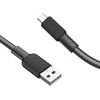 Cable USB A to Micro USB Hoco 2,4A 1 m X69 juodas baltas
