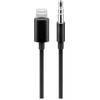 USB kabelis PremiumCord Žaibas - mini Jack 3,5 mm 1 m Juodas (kipod50)