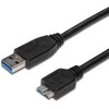 USB kabelis PremiumCord USB-A - mikro B 1 m Juoda (ku3ma1bk)