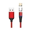 USB kabelis PremiumCord USB-A - microUSB + USB-C 1 m Raudona (ku2m1fgr)