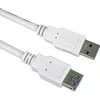 USB kabelis PremiumCord USB-A - USB-A 5 m Balta (ku3pa5w)