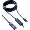 USB kabelis PremiumCord USB-A - USB-A 10 m Juodas (ku3rep10)