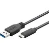 PremiumCord jungiamasis USB 3.0 laidas su USB-C - USB-A jungtimis juoda 2m