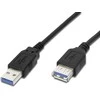 USB kabelis PremiumCord USB-A - USB-A 1 m Juodas (ku3pa1Bk)