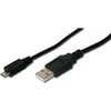 USB kabelis PremiumCord USB-A - mikroUSB 1,5 m Juoda (ku2m15f)