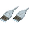 USB kabelis PremiumCord USB-A - USB-A 2 m Pilkas (ku2aa2)