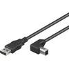 USB kabelis PremiumCord USB-A - USB-B 1 m Juodas (ku2ab1-90)