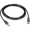 USB kabelis PremiumCord USB-A - USB-B 3 m Juodas (ku2ab3bk)