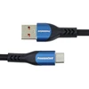 Kabelis USB PremiumCord USB-A - USB-C 1.5 m Mėlyna (ku31cy15)