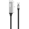 PREMIUMCORD USB-C kartotuvas ir ilgintuvas vyriškas-moteris, 5Gbps Aliuminis 10m