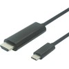 Kabelis USB PremiumCord USB-C HDMI, 1.8m, Juodas (ku31hdmi03)