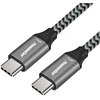 Kabelis USB PremiumCord USB-C - USB-C 1 m Juodas (ku31ct1)