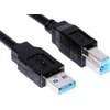 USB kabelis PremiumCord USB-A - USB-B 5 m Juodas (ku3ab5Bk)
