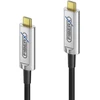 Purelink Carruzzo FiberX FX-I600-015 USB kabelis USB 3.2 Gen 1 (3.1 Gen 1) 15 m USB C 10 Gbit/s 4,5 W Juoda, Sidabras
